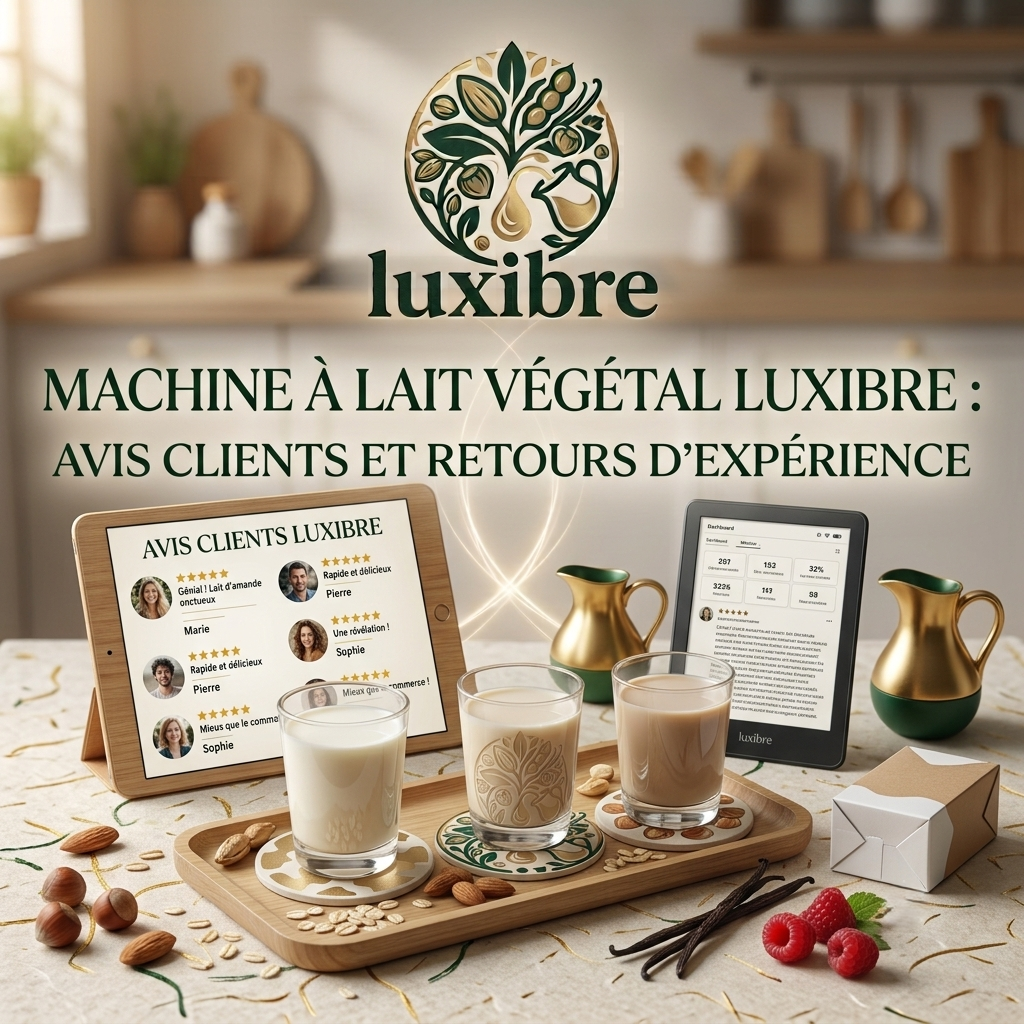 Machine à lait végétal Luxibre, article d’avis et de retours clients