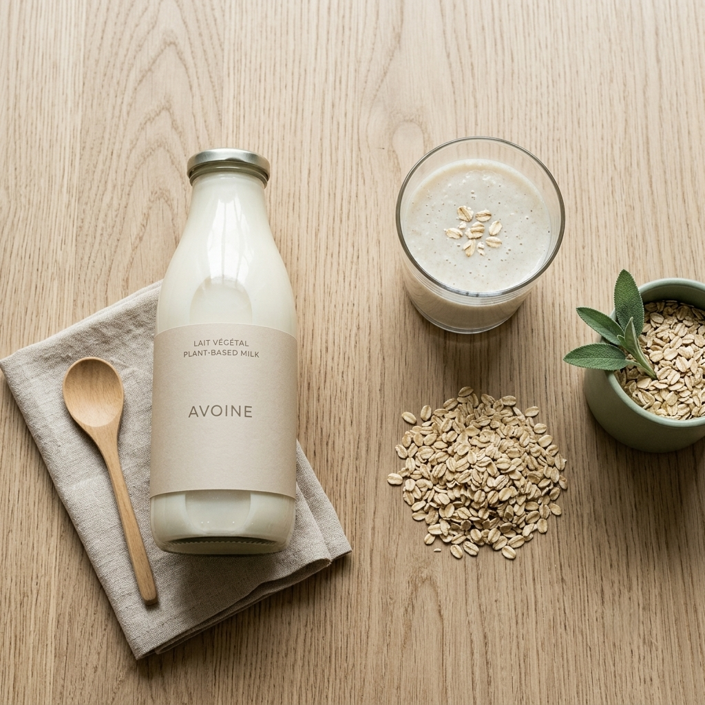 Comparaison entre du lait végétal industriel en bouteille et du lait végétal maison fait avec Luxibre