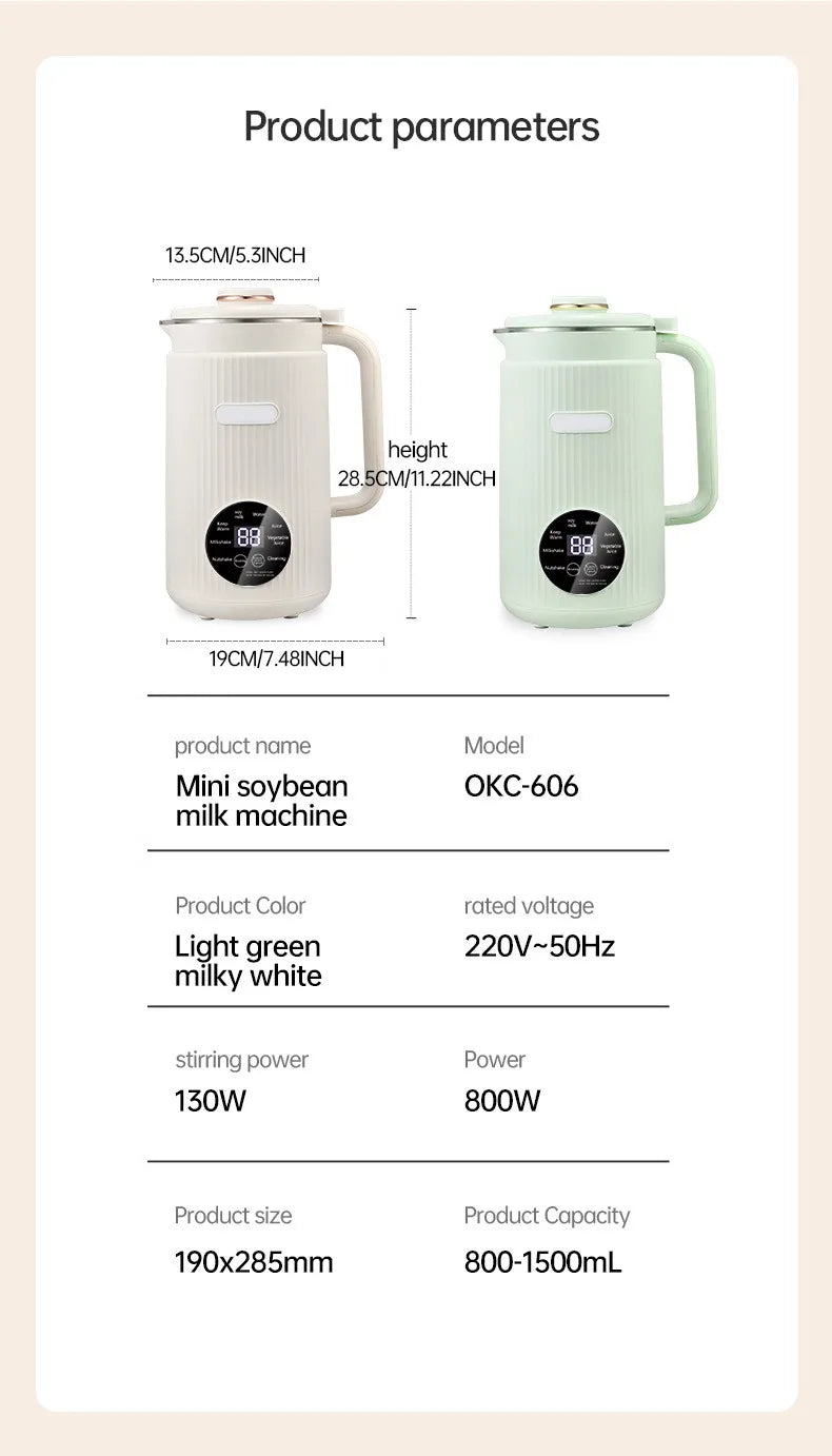 Machine à Lait Végétal Maison Luxibre — Lait Frais en 2 Minutes