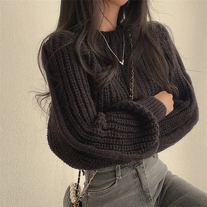 Women's Oversized Long Sleeve Sweater | Soft & Trendy Winter