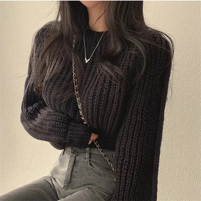 Women's Oversized Long Sleeve Sweater | Soft & Trendy Winter