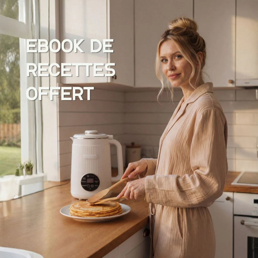 E-book recettes Luxibre offert — 20 recettes de lait végétal maison incluses