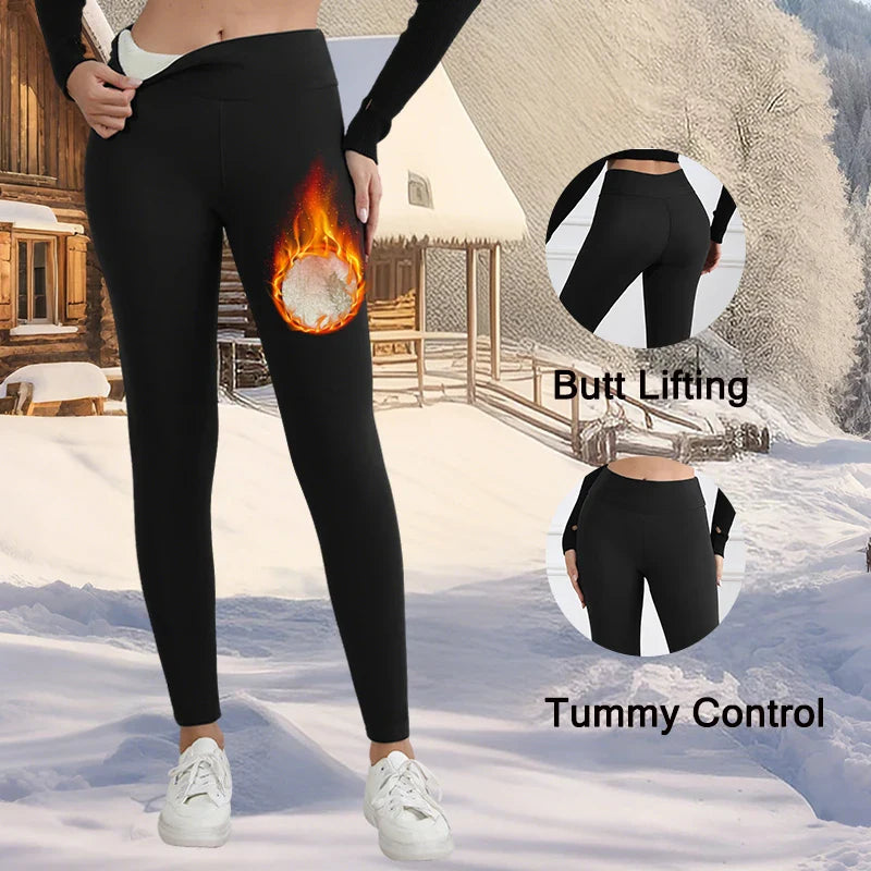 Legging Femme Polaire Taille Haute | Chaud & Gainant | Luxibre Paris - Vêtements
